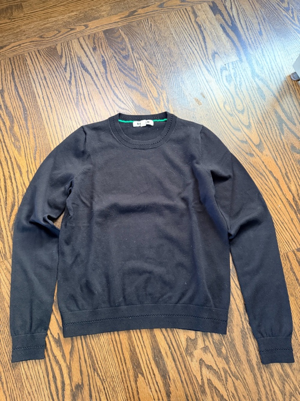 Boden Black Crewneck Sweater small